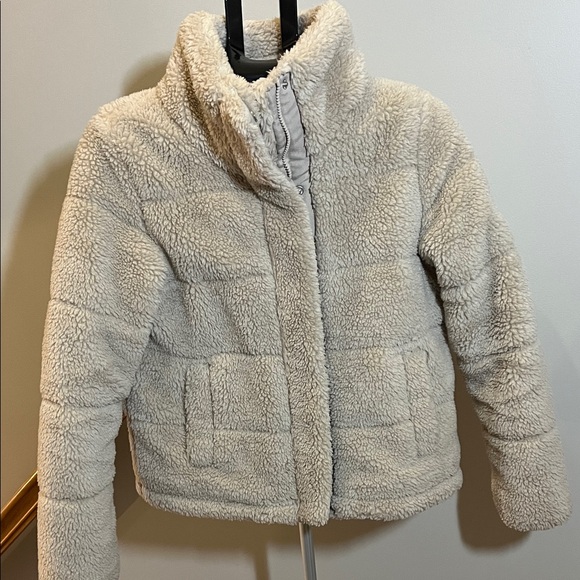 Calvin Klein Tan Sherpa Jacket - Size XSmall - Picture 8 of 14